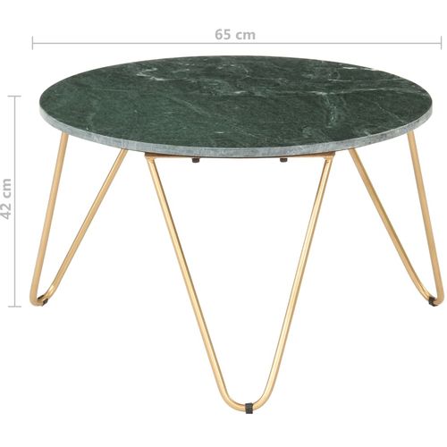 Stolić za kavu zeleni 65x65x42 cm pravi kamen mramorne teksture slika 13