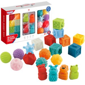 Woopie baby senzorne puzzle squeeze puzzle sound učenje brojanja 20 el.