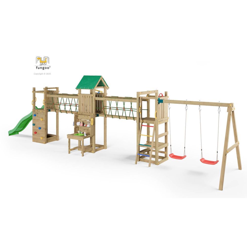Fungoo set SPACE LONGER - Drveno dječije igralište slika 4
