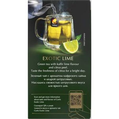 Curtis Exotic Lime - Zeleni čaj sa aromom kafirske limete, limuna i korom citrusa slika 3