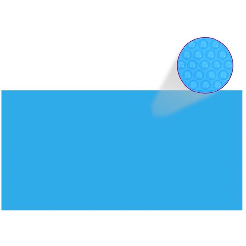 Pravokutni plavi bazenski prekrivač od PE 549 x 274 cm slika 22