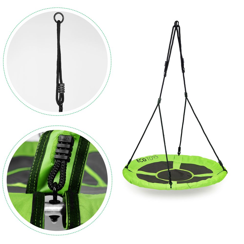 Vrtna ljuljačka, 100 cm, zelena ecotoys slika 5