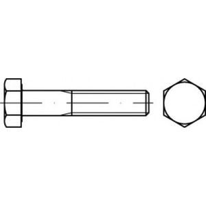 TOOLCRAFT TO-5442276 vijak s šesterokutnom glavom 25 mm 38 mm vanjski šesterokutni 83931 čelik 100 St.