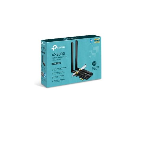 Mrežna kartica TP-LINK ARCHER TX50E Wi-F AX3000 2402Mbps 574Mbps Bluetooth 5.0 PCIe 2 antene slika 1