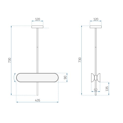 TOOLIGHT APP832-CP GOLD LED viseća stropna svjetiljka slika 12