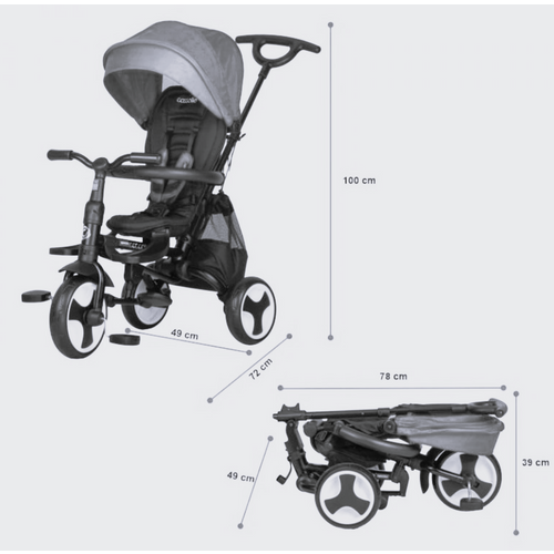 Coccolle® Tricikl Spectra Plus, Sunflower Joy slika 13