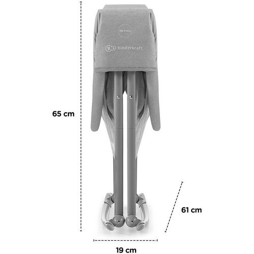 Kinderkraft Putni krevetac/kolijevka LOVI 3U1 Grey slika 13