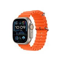 Apple Watch Ultra2 Cellular, 49mm Titanium Case with Orange Ocean Band