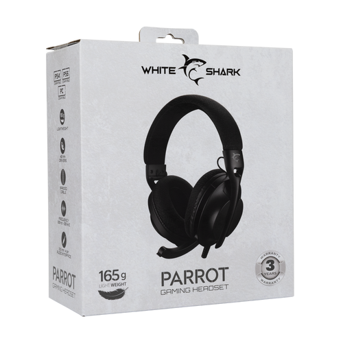 White Shark HEADSET GH-2440 PARROT Crne slika 10