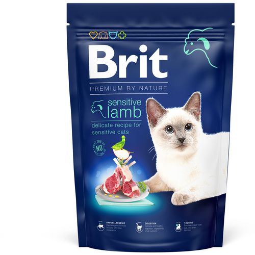 Brit Premium By Nature Cat Sensitive s janjetinom, 1,5 kg slika 1