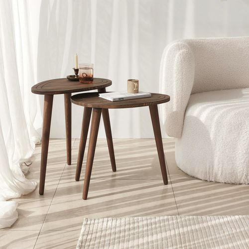 Sweet - Walnut Walnut Nesting Table (2 Pieces) slika 2