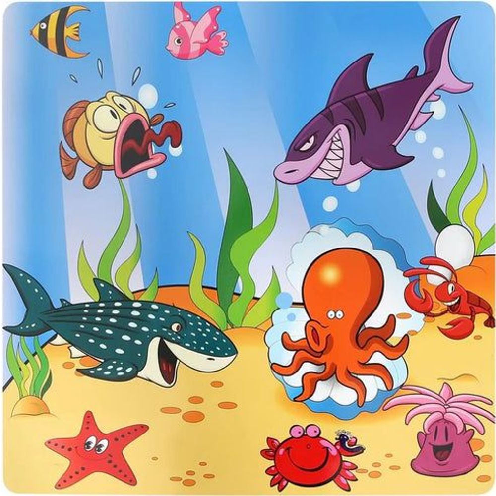 Kinder Home Dječiji drveni sto sa dvije stolice Sea Adventure slika 4
