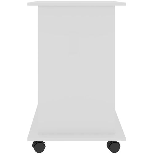 Stol za računalo visoki sjaj bijeli 80 x 50 x 75 cm od iverice slika 25