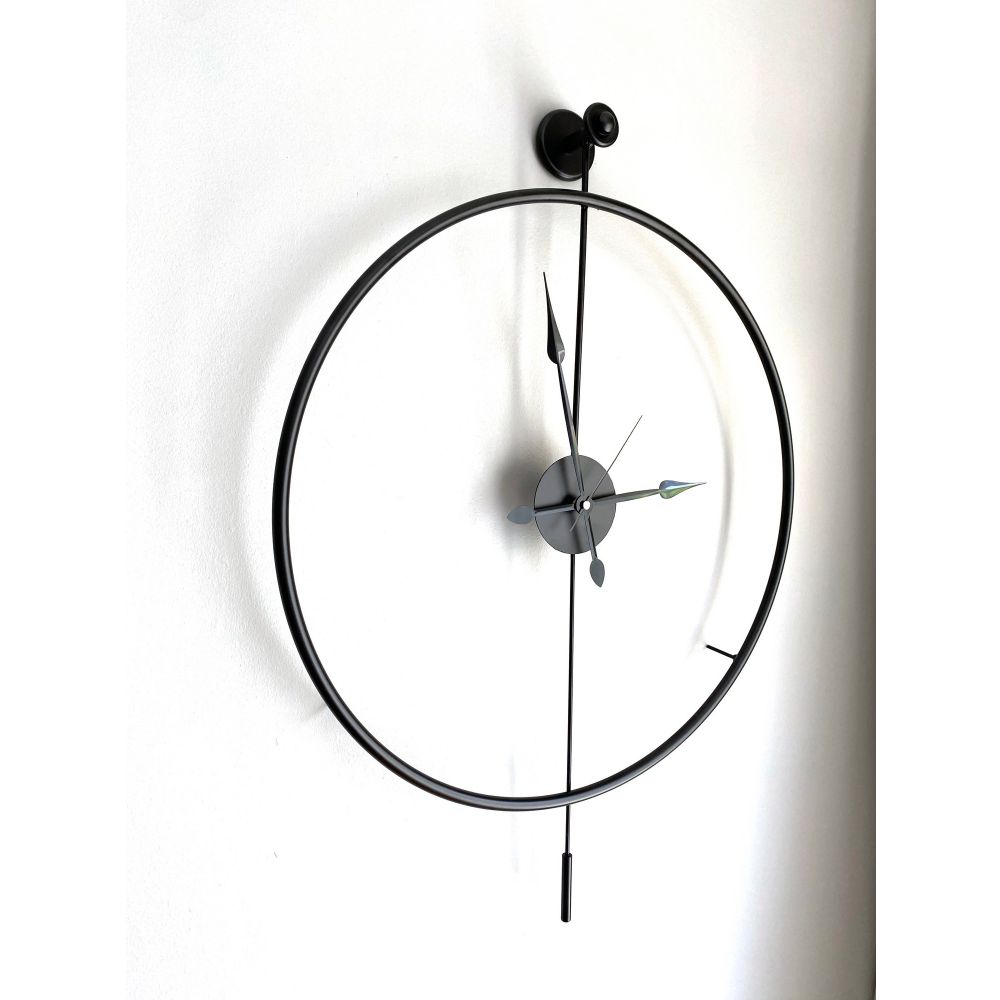 Decorative metal wall clock Mclock-00102, colour: black slika 4