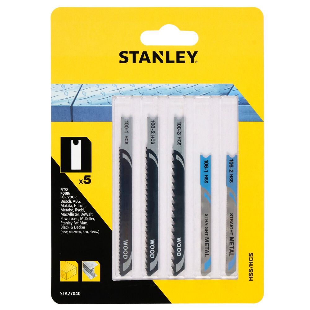 Stanley List ubodne pile HCS/HSS 5 kom/ drvo i metal STA27040 slika 1