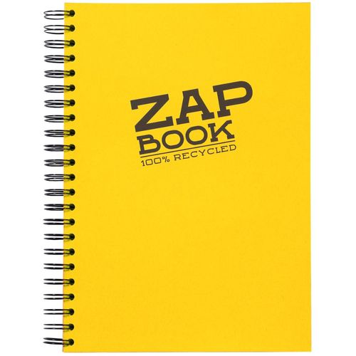 Clairefontaine Zap book A4 80gr 160L, mix boja, spiralni uvez, bjanko, 100% reciklirani papir slika 2