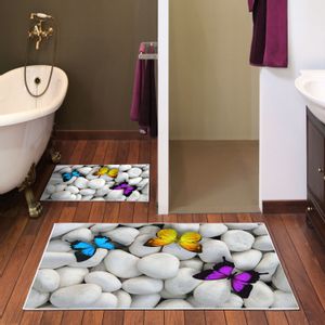 KT432 Multicolor Bathmat Set (2 Pieces)