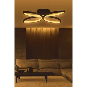 Eriphos Black-Yellow Light Black Chandelier