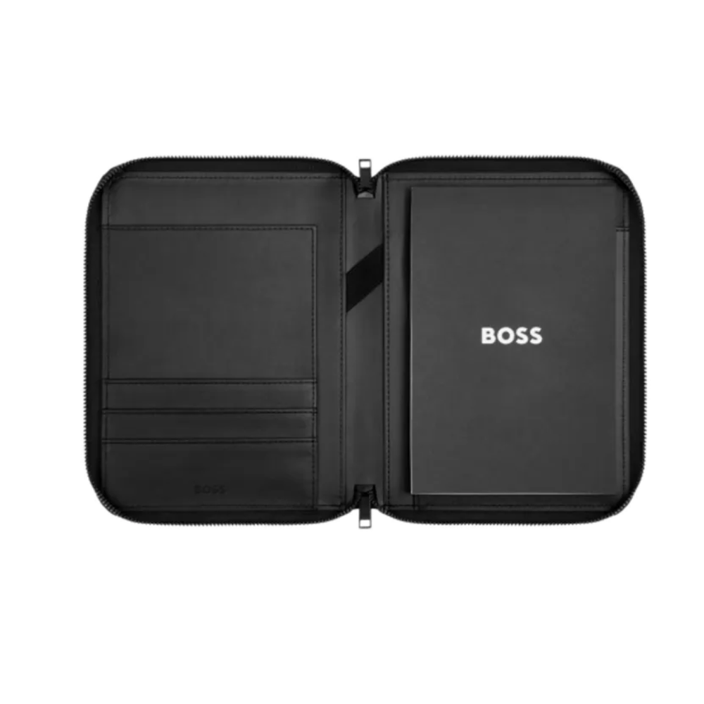 Hugo Boss Mapa konferencijska A5 Boss Cut Out HTM613H crna/siva slika 3