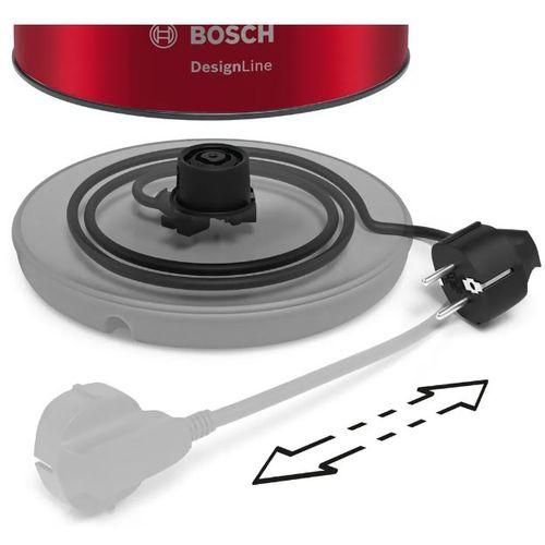 Bosch TWK3P424 kuvalo za vodu, DesignLine 1.7 l, crvena boja slika 7