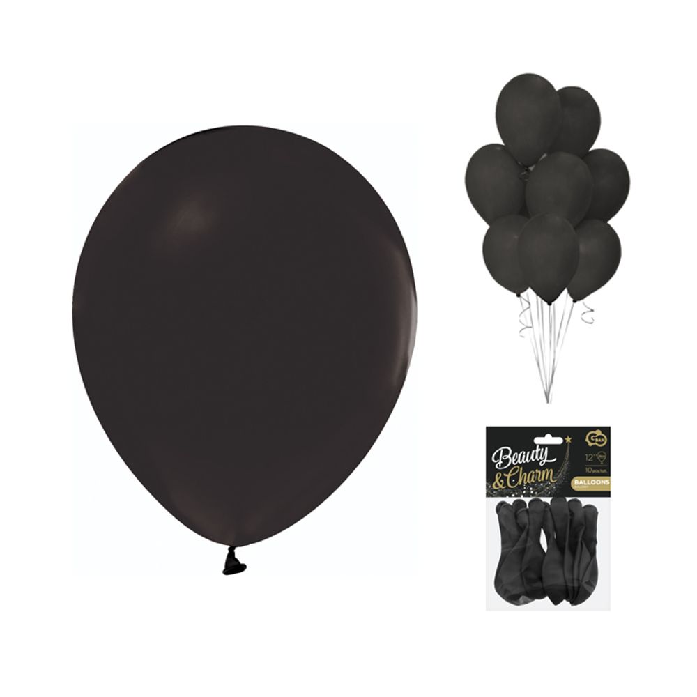 CB-1PCR Balon Mat Crni 30cm, 10kom slika 1