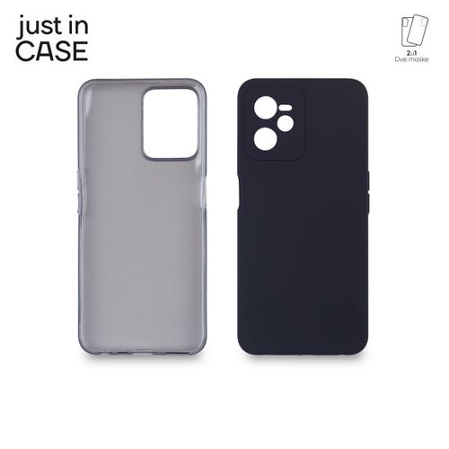 2u1 Extra case MIX paket CRNI za Realme C35 slika 1