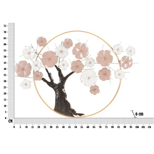 Mauro Ferretti Zidna metalna dekoracija stablo cm 101x6x72 slika 6