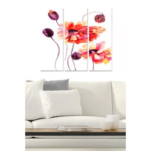 Dekorativna Slika od MDF-a u Više Boja (Set od 3 Komada) - MDF1375309