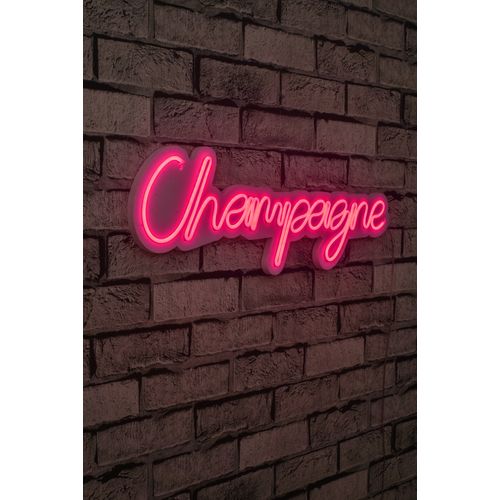 Wallity Champagne - Pink Pink Dekorativna Plastična LED Rasveta slika 1