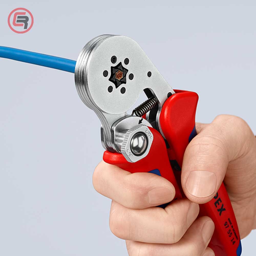 Knipex Kliješta Samopodešavajuća Za 6-Kutno Presanje Čahura 0,08-16 mm2 – 97 55 14 slika 5