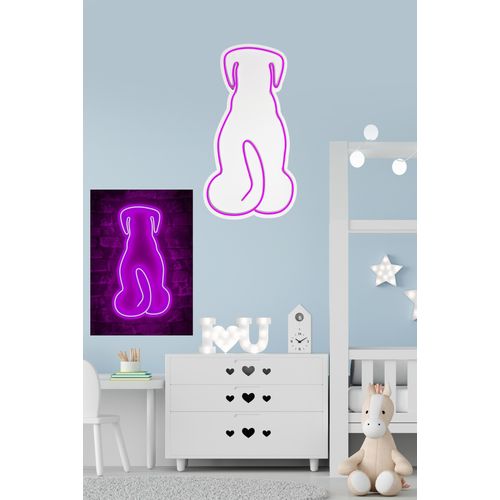 Wallity Ukrasna plastična LED rasvjeta, Doggy - Pink slika 11