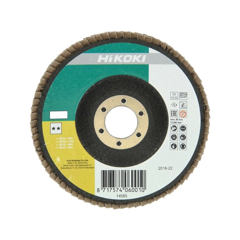 Hikoki lamelni disk 4100112 (115 mm; granulacija 60; za metal/inox) slika 1