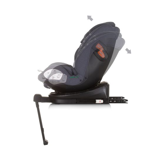 Chipolino autosjedalica I-SIZE 40-150 cm ISOFIX 360 "TOURINO" granite slika 5