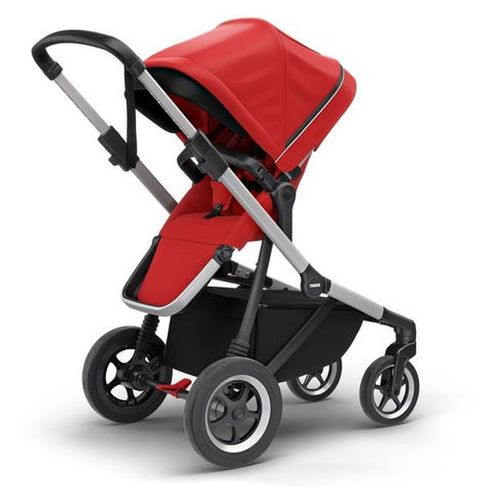 THULE Sleek dečija kolica + kolevka - Energy Red slika 3