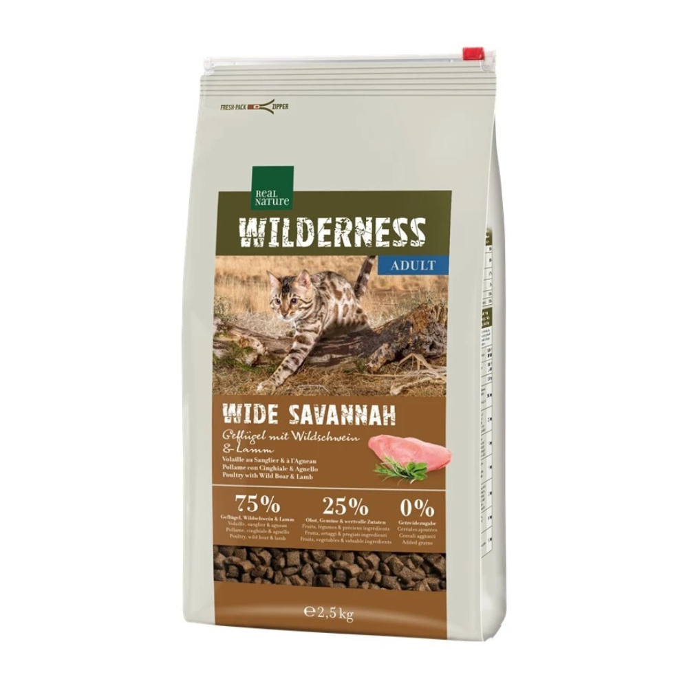 Real Nature Cat Wilderness Adult Wild Savannah 2,5 kg slika 1