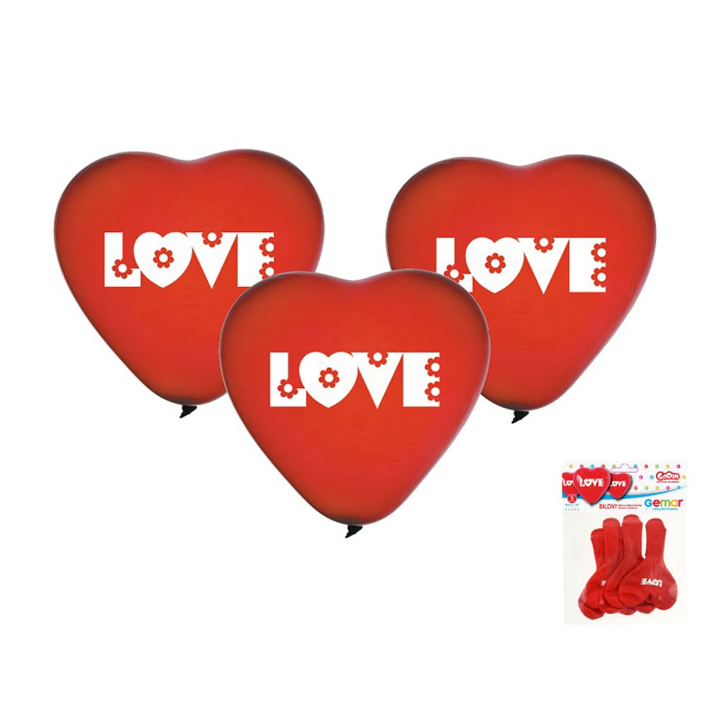 CRS-P149 Premium Balon Love 25 cm, 5 komada slika 1