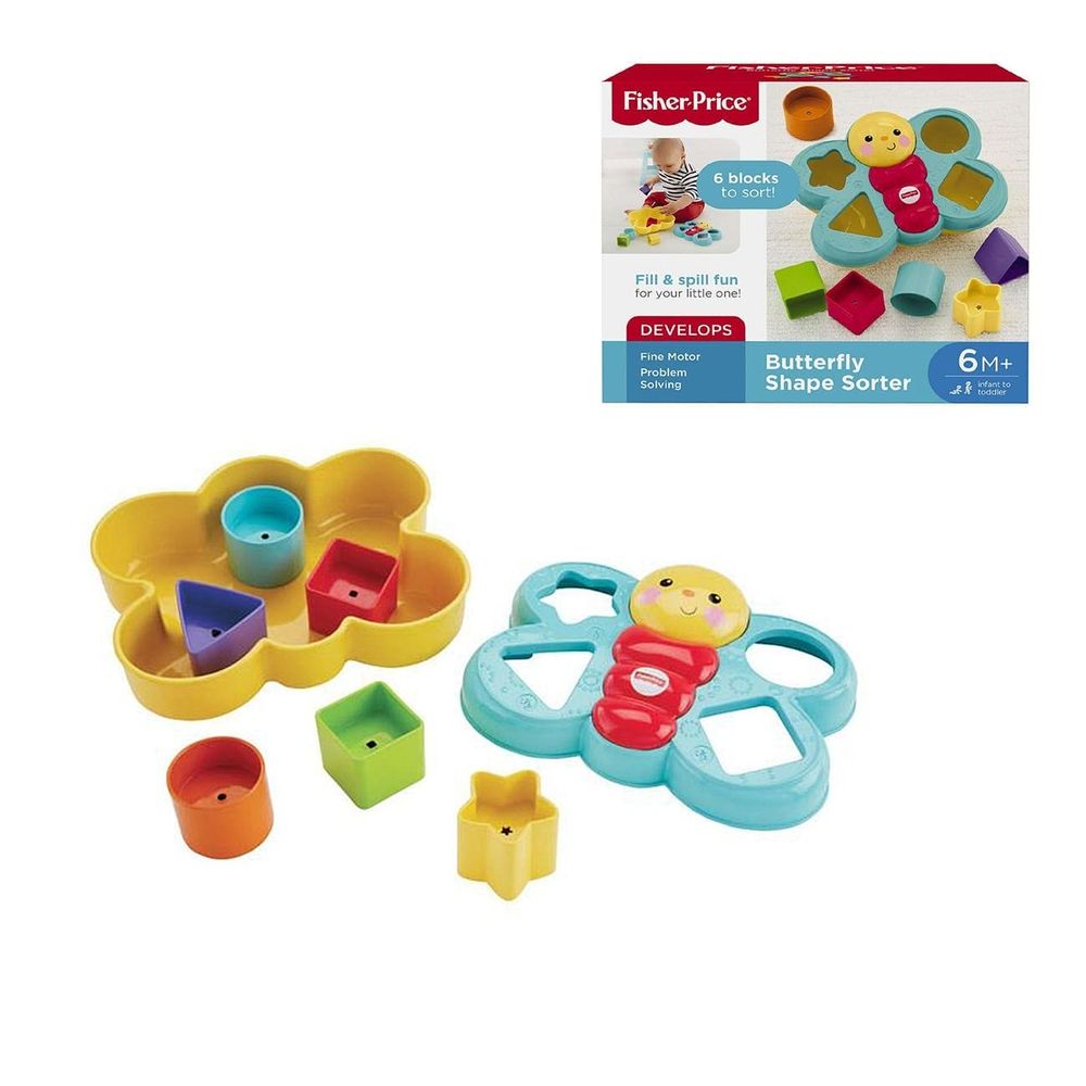 Fisher Price leptir sa geometrijskim tijelima slika 1