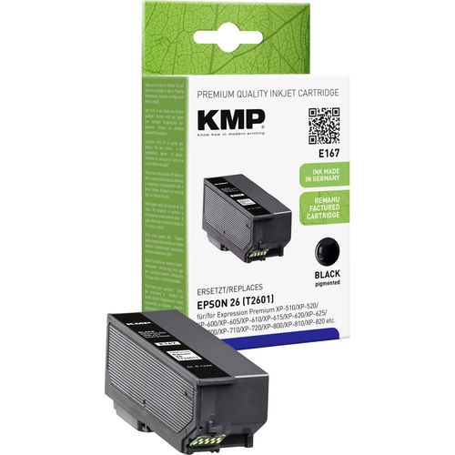 KMP tinta zamijenjen Epson T2601, 26 kompatibilan  crn E167 1626,4801 slika 3