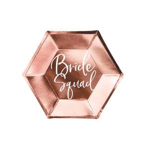 TPP21-019R Papirni tanjir Bride Squad Ružičasto Zlato 23cm, 6kom