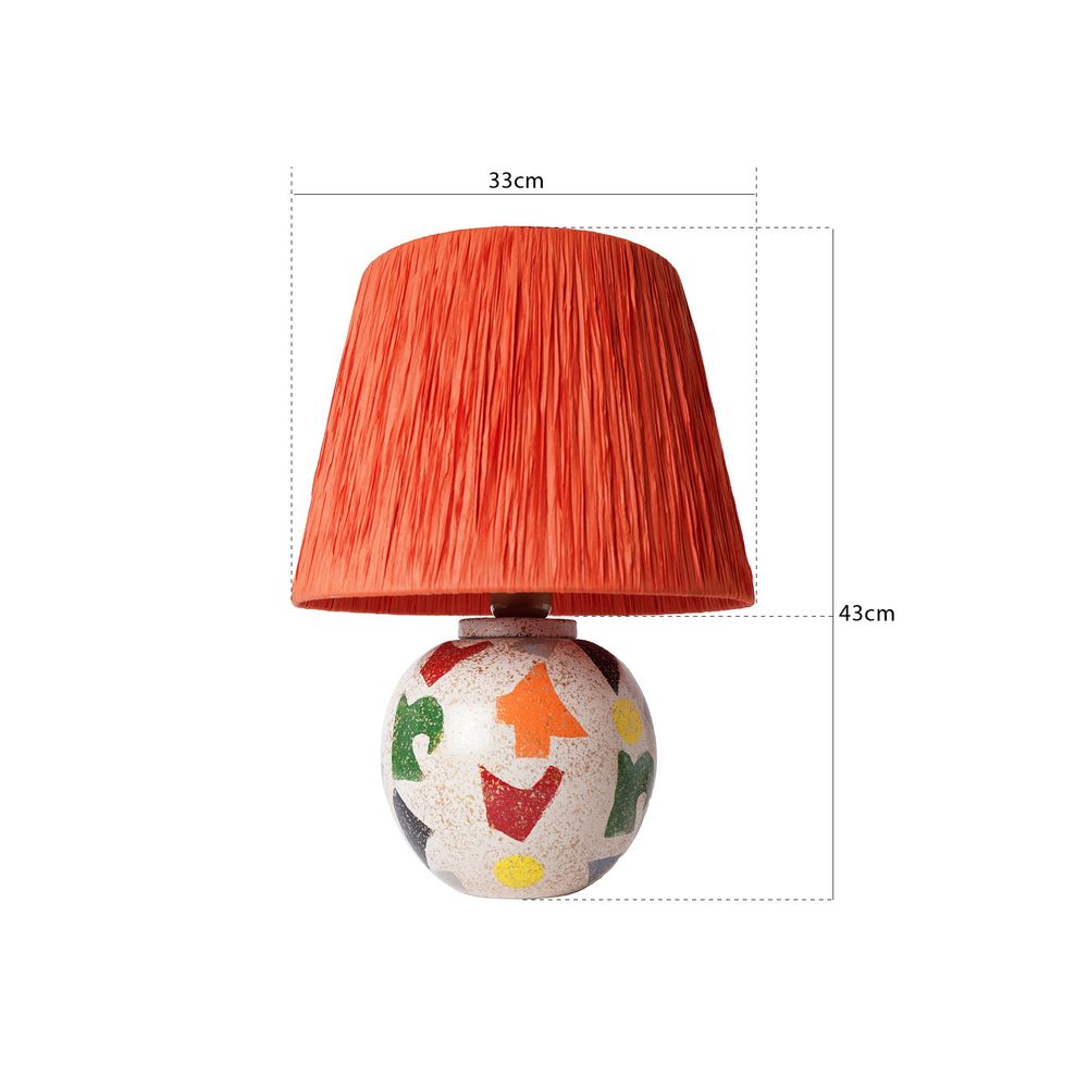 YL517 Narandžasta Stočna Lampa slika 3
