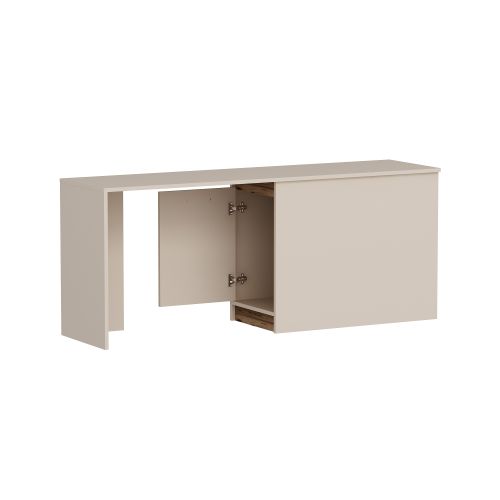 Akser - Light Walnut, Beige Light WalnutBeige Study Desk slika 4