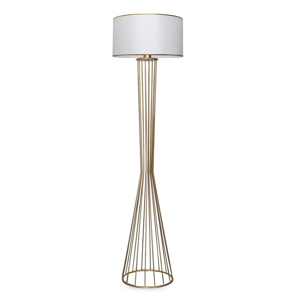 Podna lampa AYD-3077, kombijancija boja bijela i zlatna slika 2