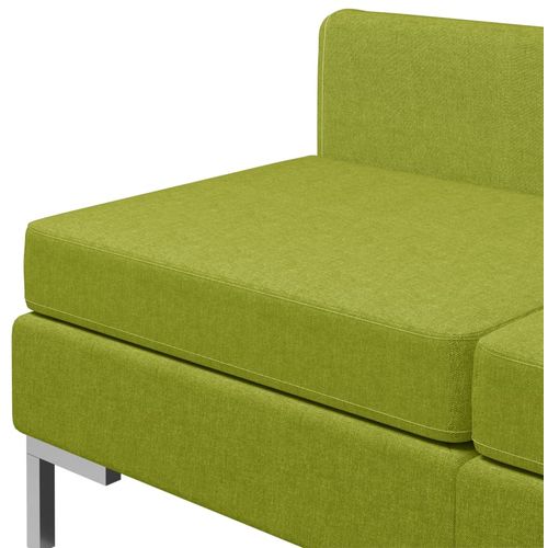 5-dijelni set sofa od tkanine zeleni slika 18