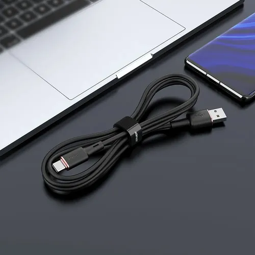 ACEFAST kabel USB A na Type C 3A C2-04 silikonski 120 cm crni slika 5