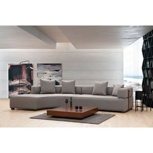 Atelier Del Sofa Kutna garnitura, LENA, desna, siva, Gondol-1 (CHL-3R) - Grey