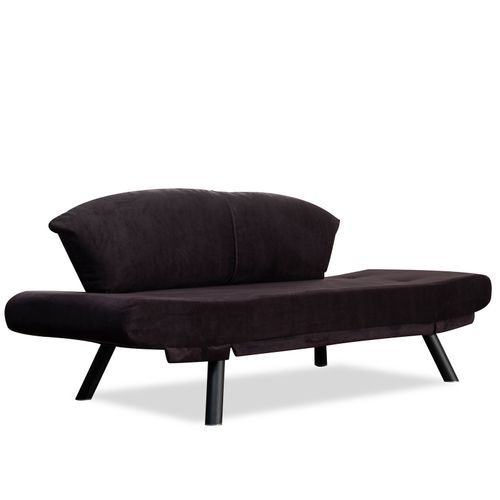 Atelier Del Sofa Dvosjed na razvlačenje, Crno, Genzo - Black slika 4