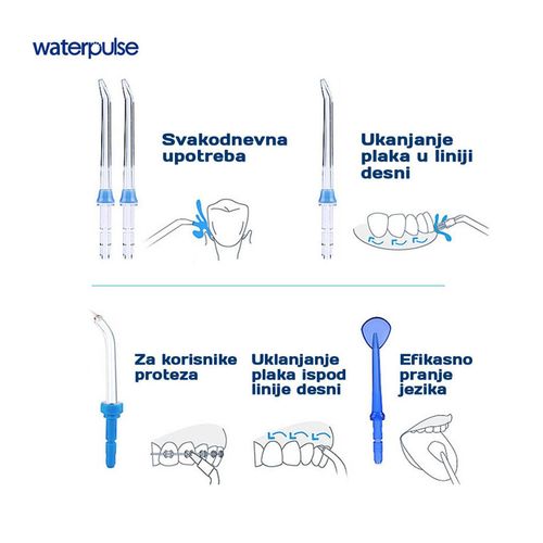 WaterPulse v700 oralni tuš za zube i desni (bela) slika 6