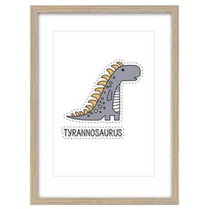 SLIKA KIDS 27x37 sa ramom - TOIR25540 - Tyranosaurus