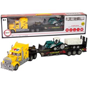Set vozila - Žuti kamion, Bager s prikolicom - R/C na daljinsko upravljanje