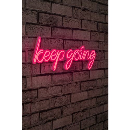 Wallity Ukrasna plastična LED rasvjeta, Keep Going - Pink slika 10